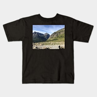 Mountains and Wispy Clouds Kids T-Shirt